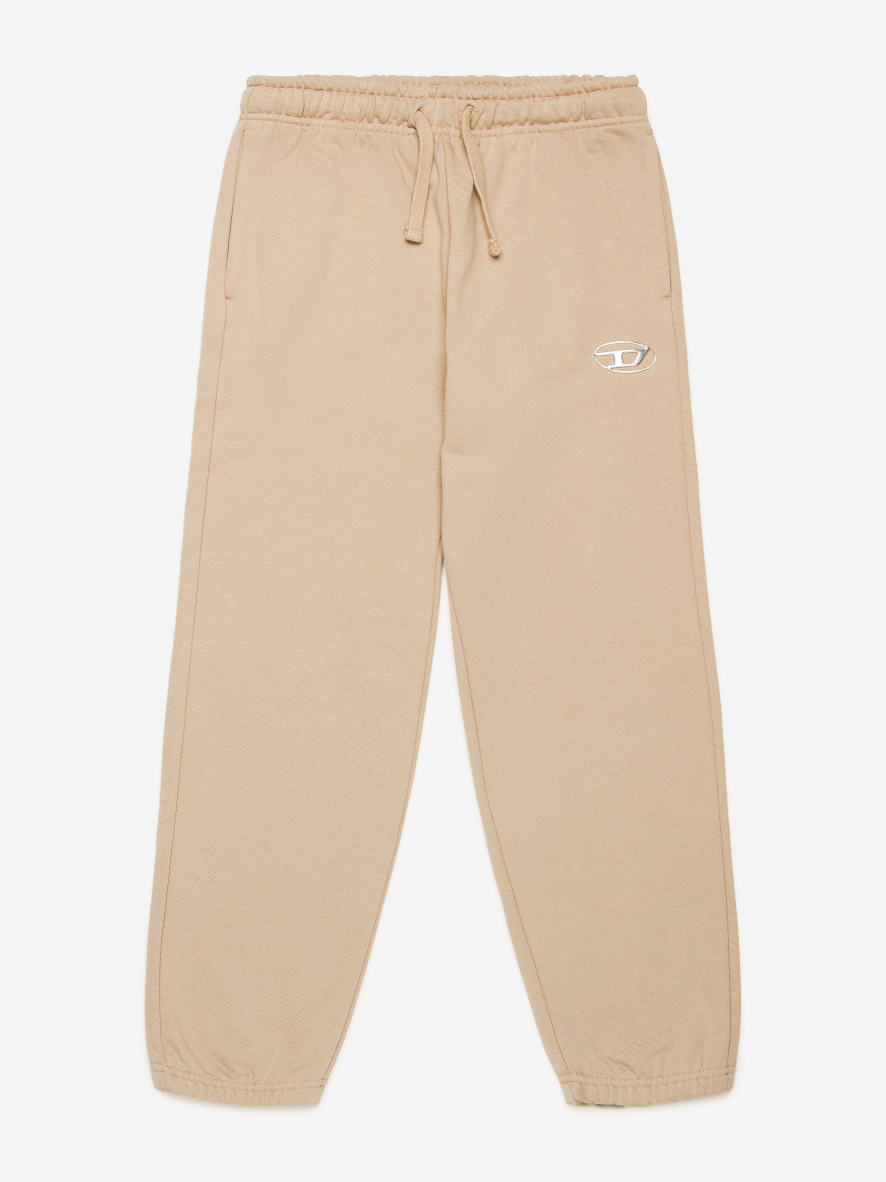 Diesel Kids Logo Joggers in Beige Cheap Sale Popular