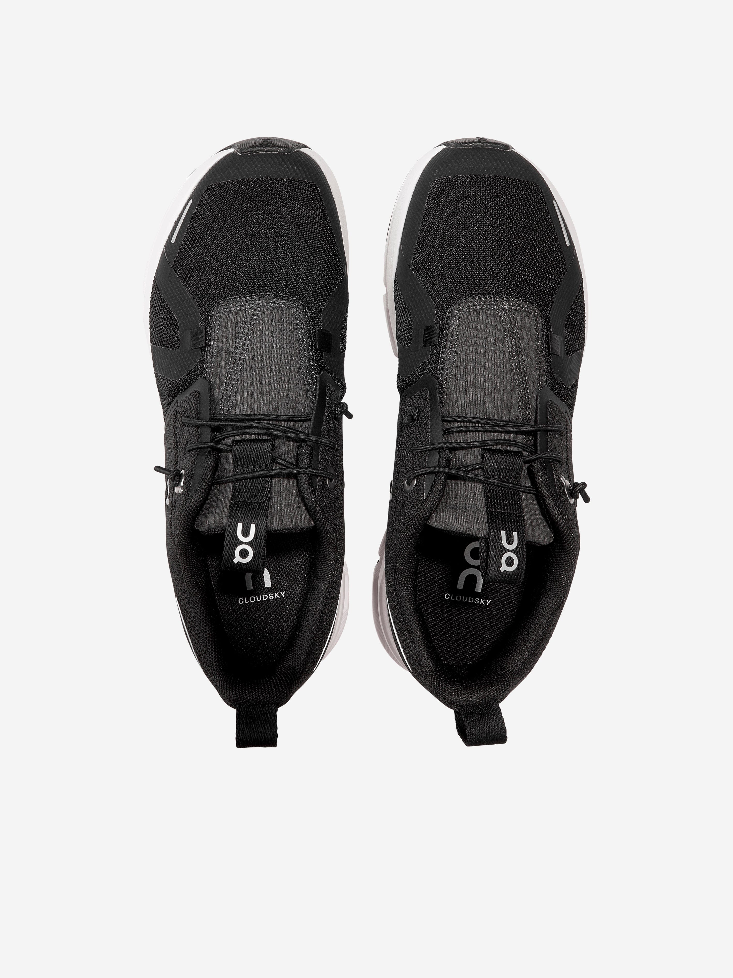 On Running Kids Cloud Sky Trainers in Black Fake Cheap Online