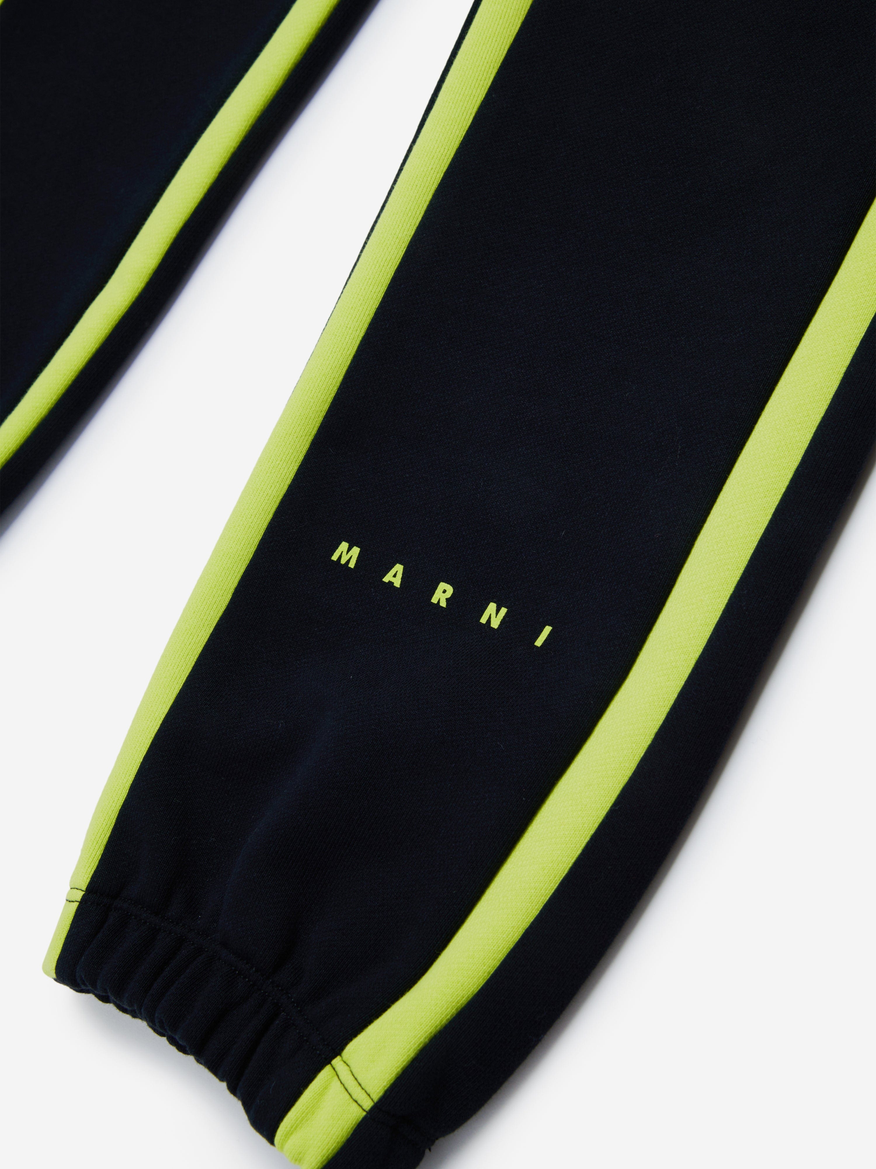 MARNI Kids Logo Joggers in Black Buy Cheap Popular