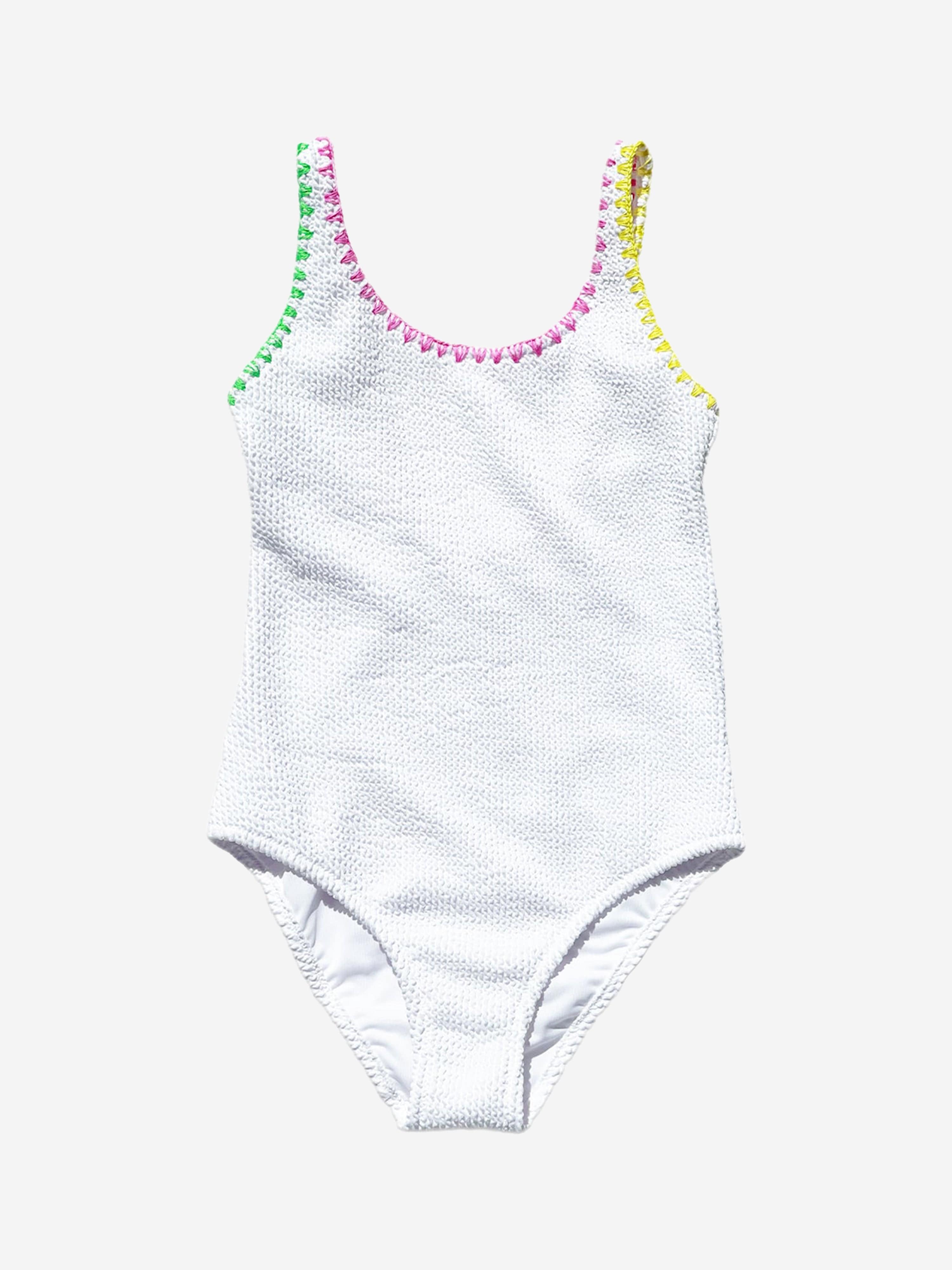 Girls Tamara Swimsuit in White Cheap Professional