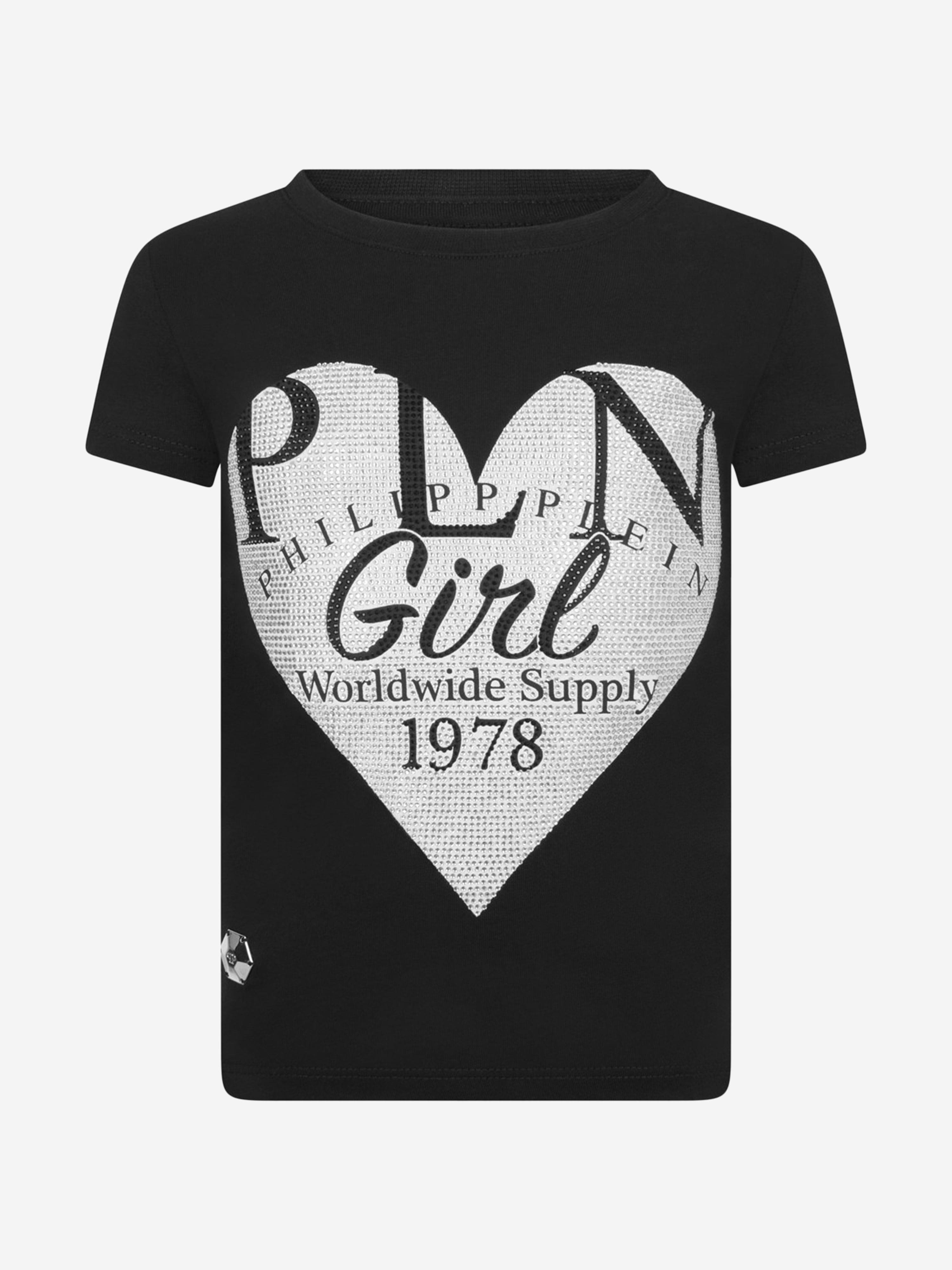 Philipp Plein Girls Cotton Heart Top Discount From China