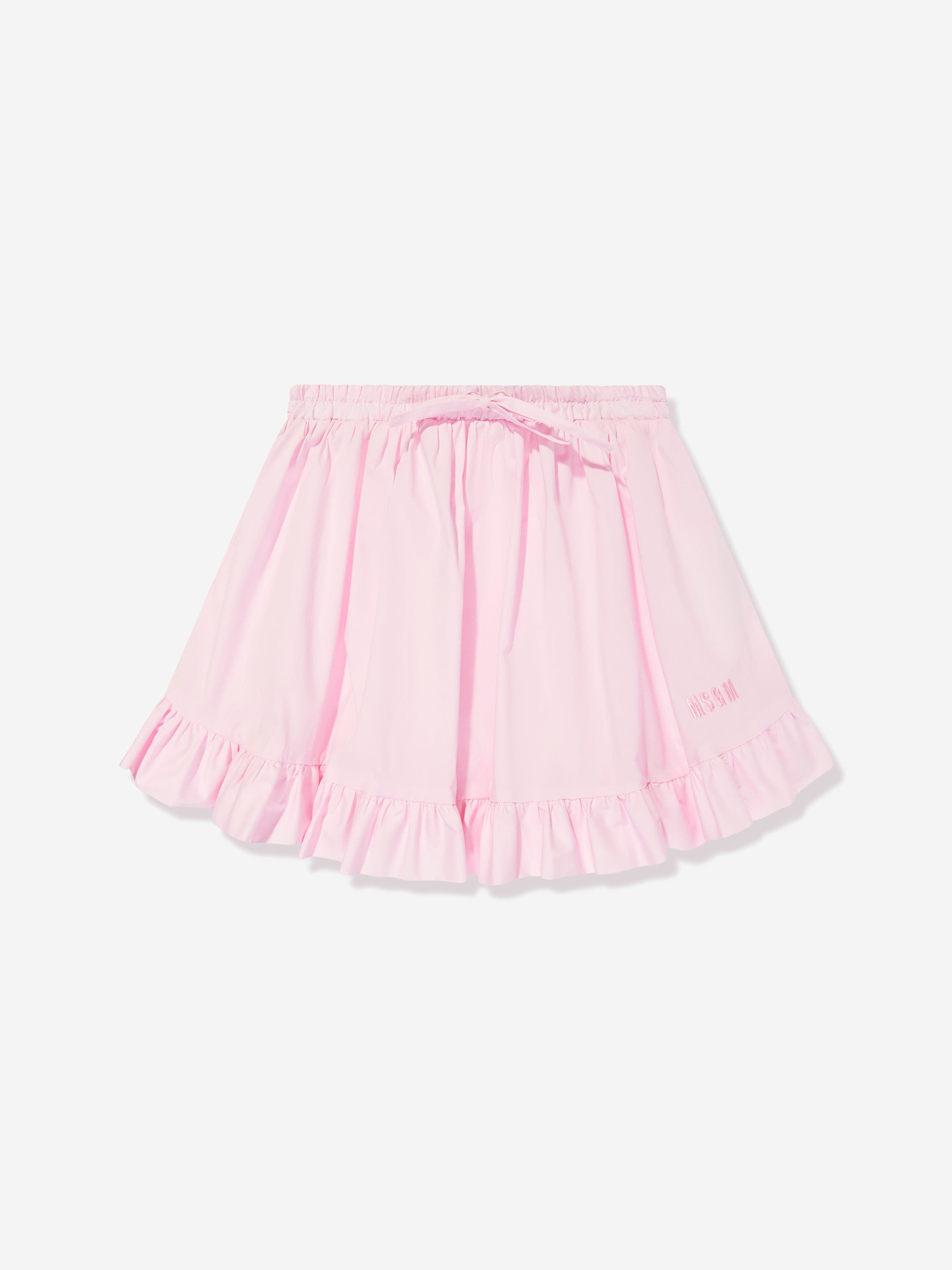 MSGM Girls Poplin Skirt in Pink Cheap Sale Tumblr