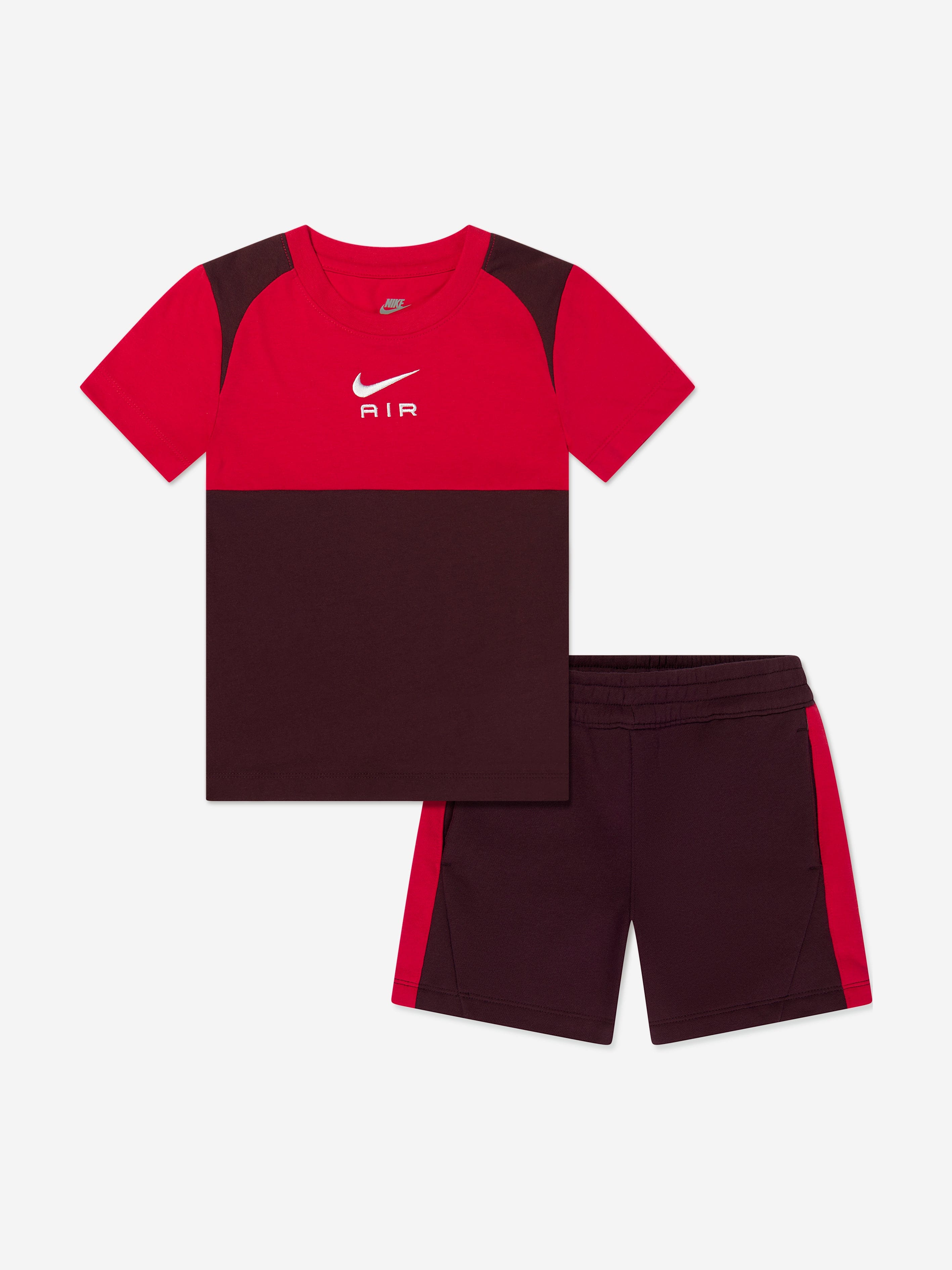 Nike Boys Air Fleece Short Set in Red Free Shipping The Cheapest