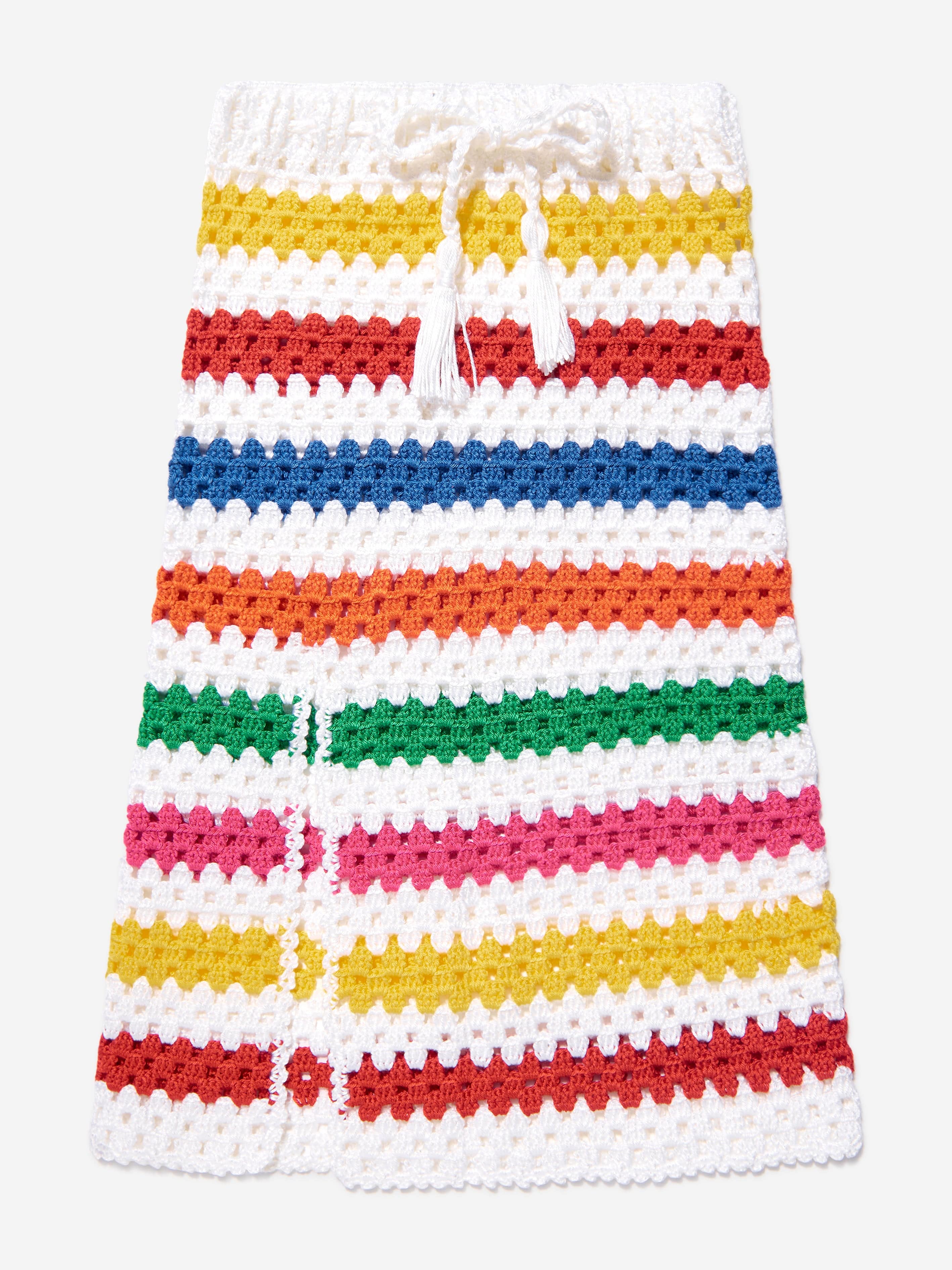 Nessi Byrd Girls Long Crochet Siena Skirt in Multicolour Cheap Sale 100% Guaranteed