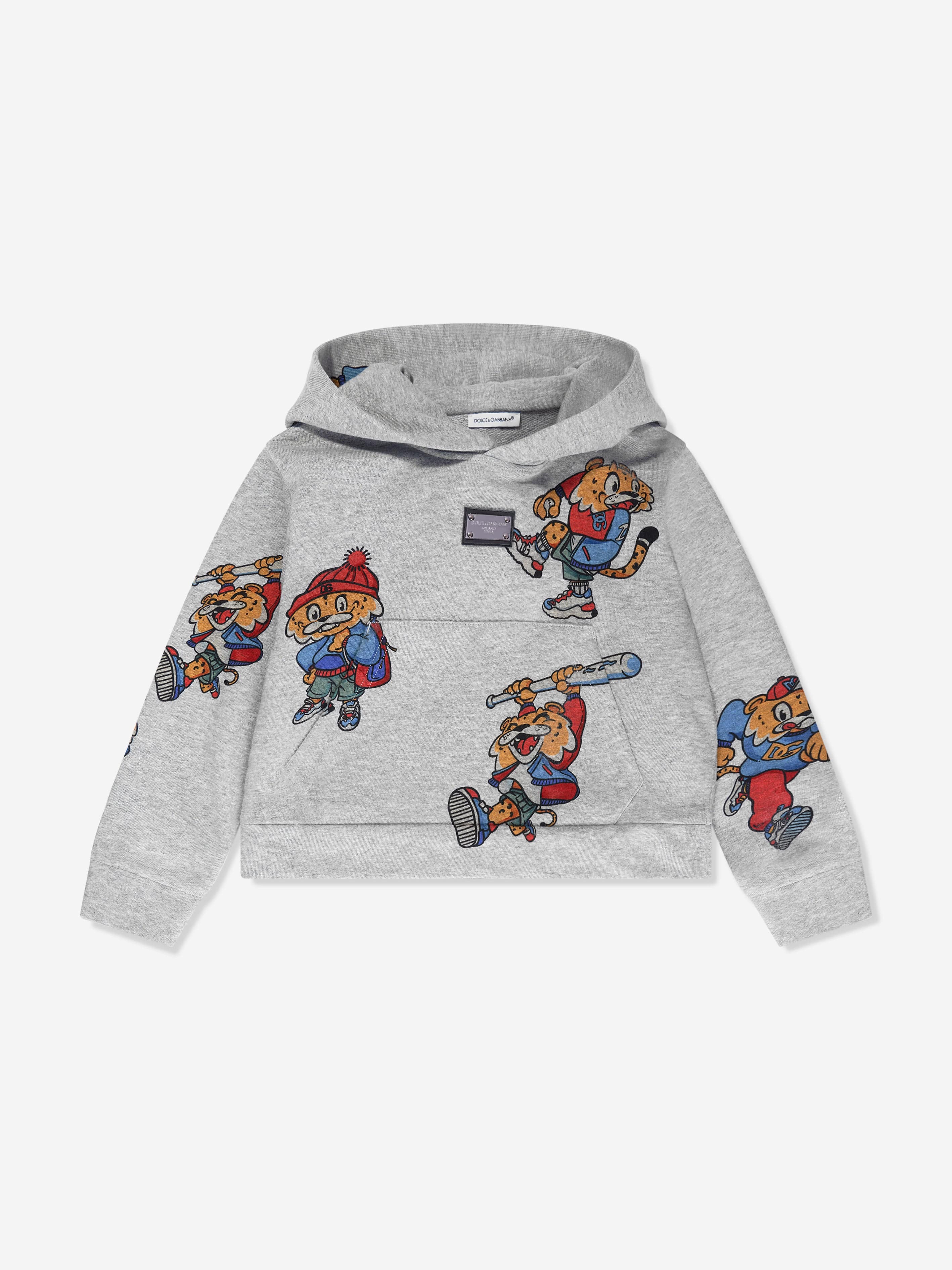Dolce & Gabbana Boys Mascot Hoodie in Grey Grey Outlet Store Online