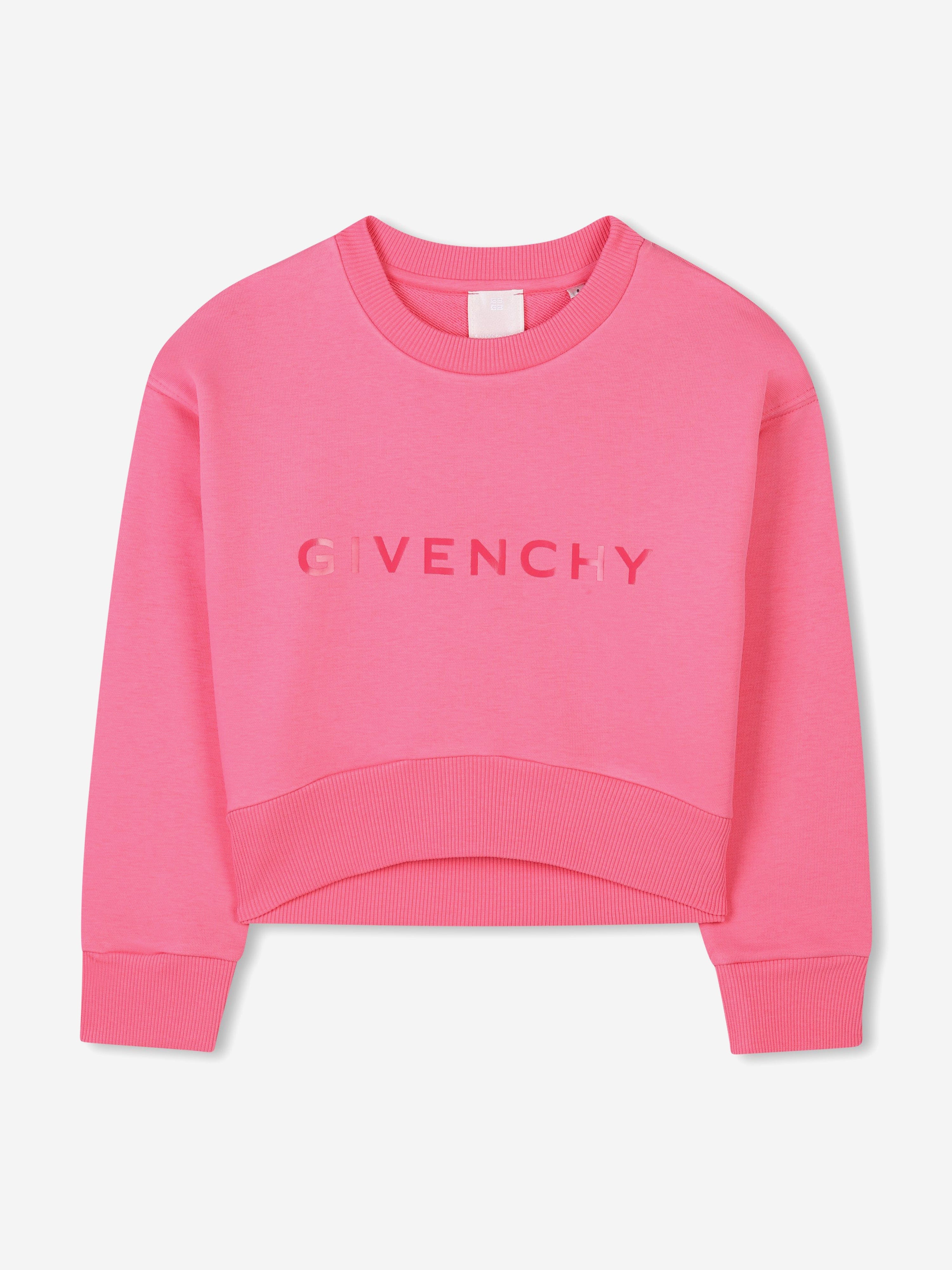 Girls Logo Print Sweatshirt in Pink Enjoy Online