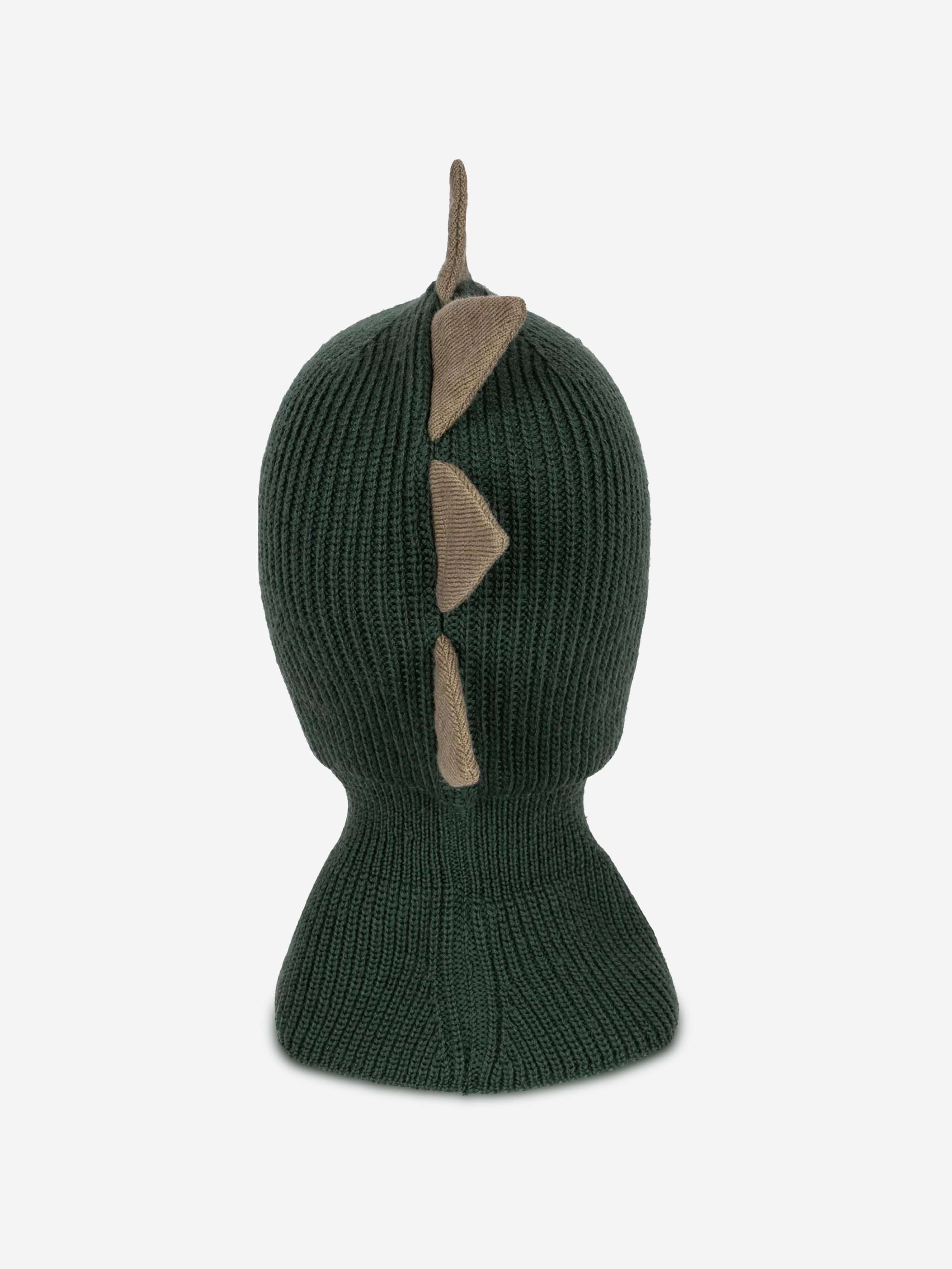 Konges Sljd Baby Boys Animal Balaclava in Green Free Shipping Comfortable