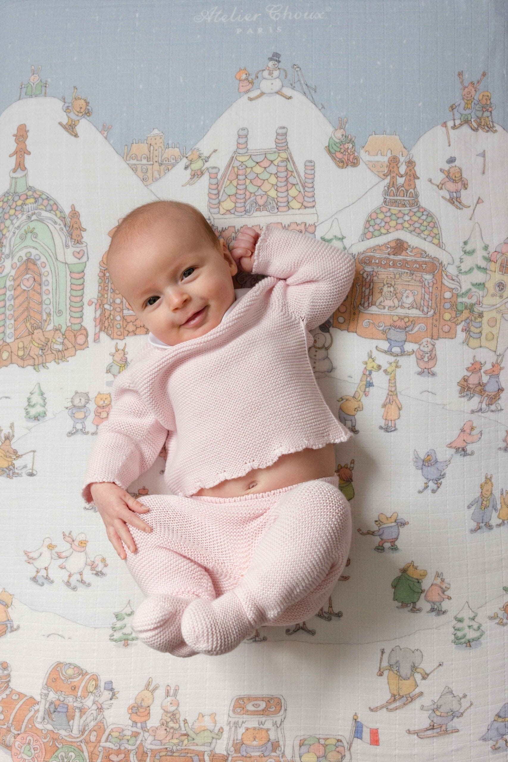 Atelier Choux Baby Winter Wonderland Swaddle Brand New Unisex Cheap Online