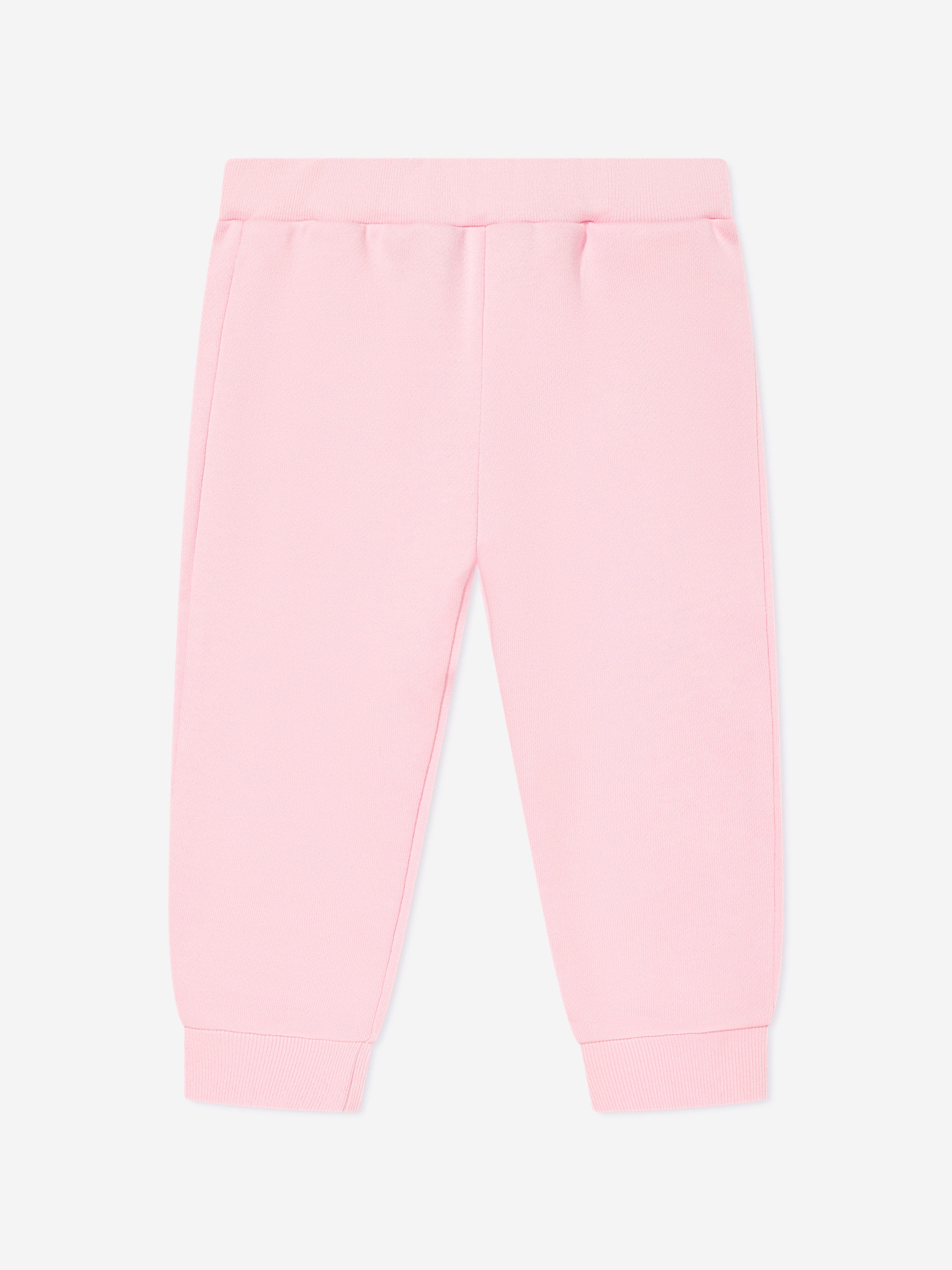 Fendi Baby Girls Logo Joggers in Pink Discount Amazon