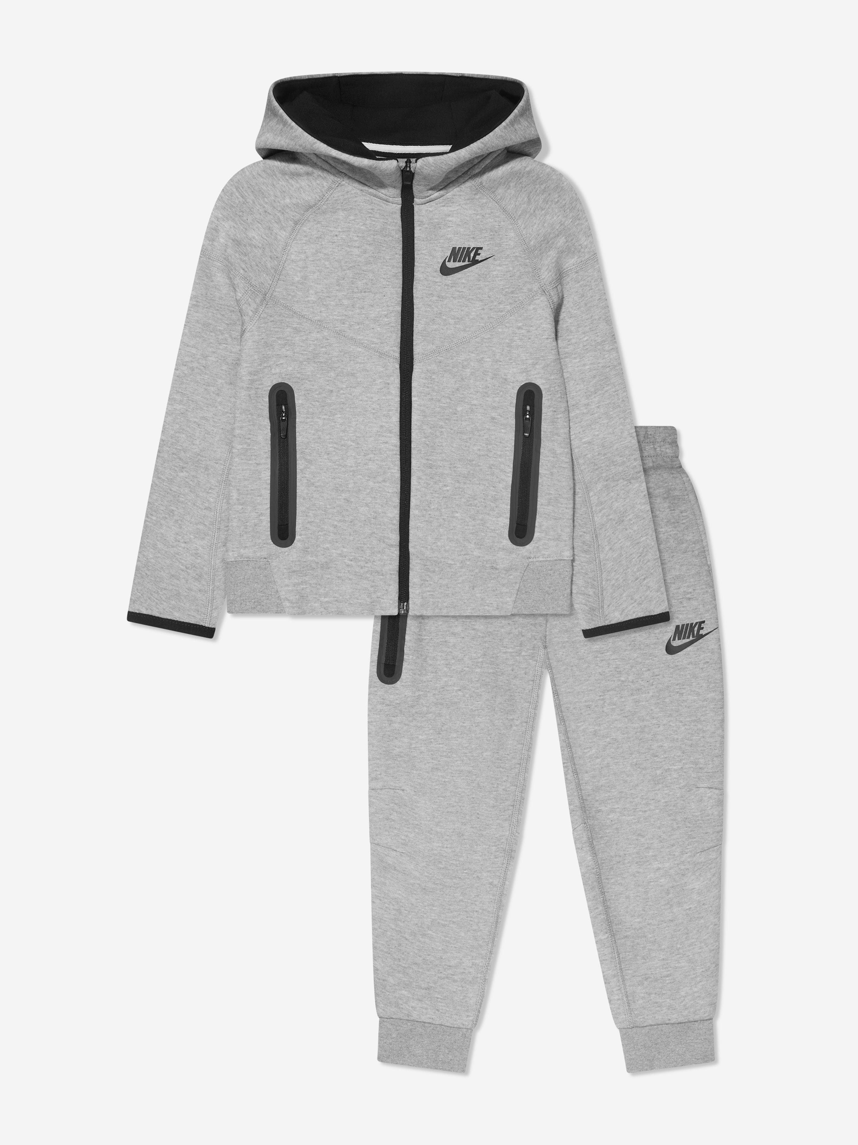 Nike Boys Tech Fleece Hooded Tracksuit in Grey Cheap 2025 Newest