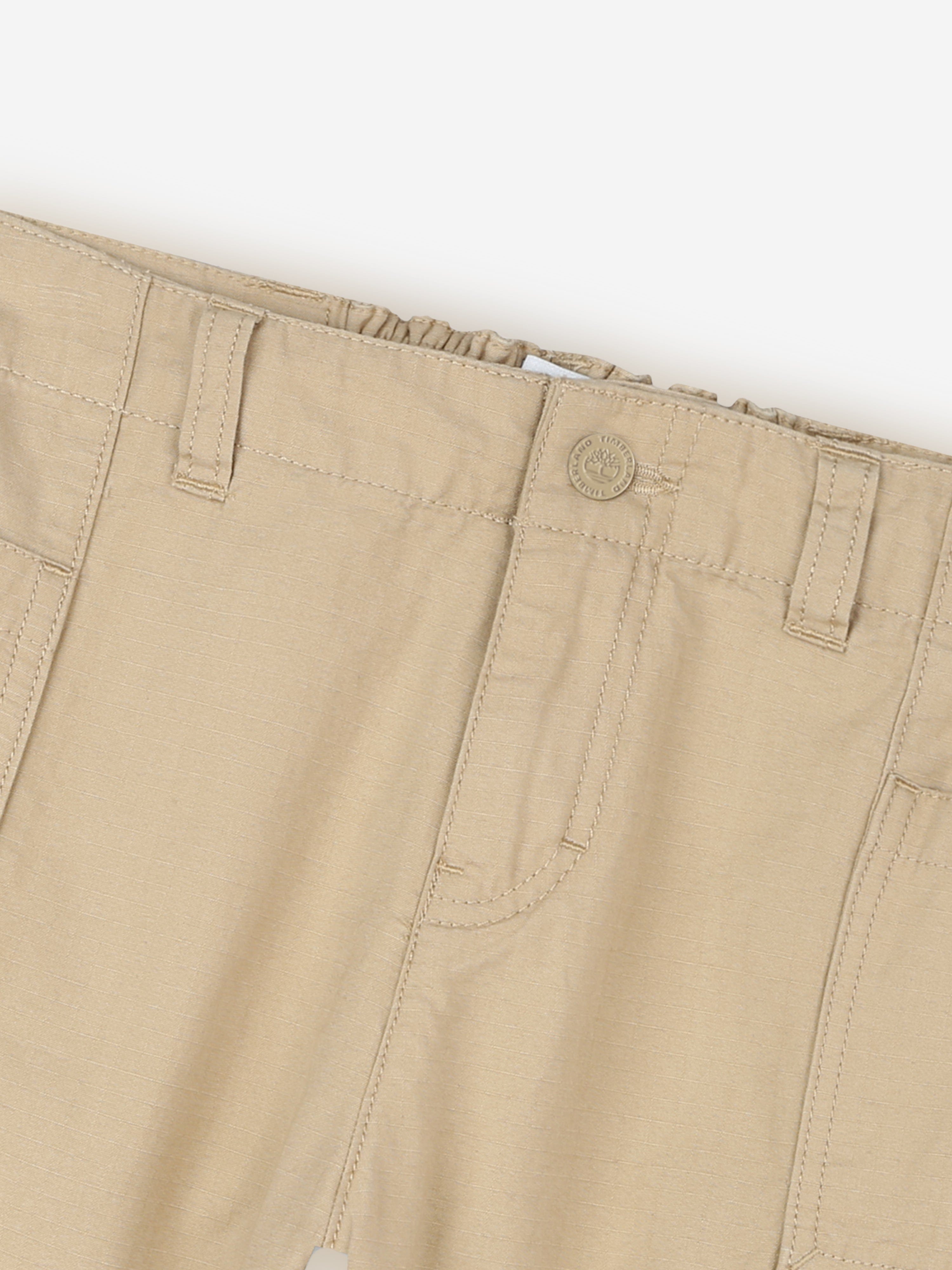 Timberland Boys Cargo Shorts in Beige Cheap With Paypal