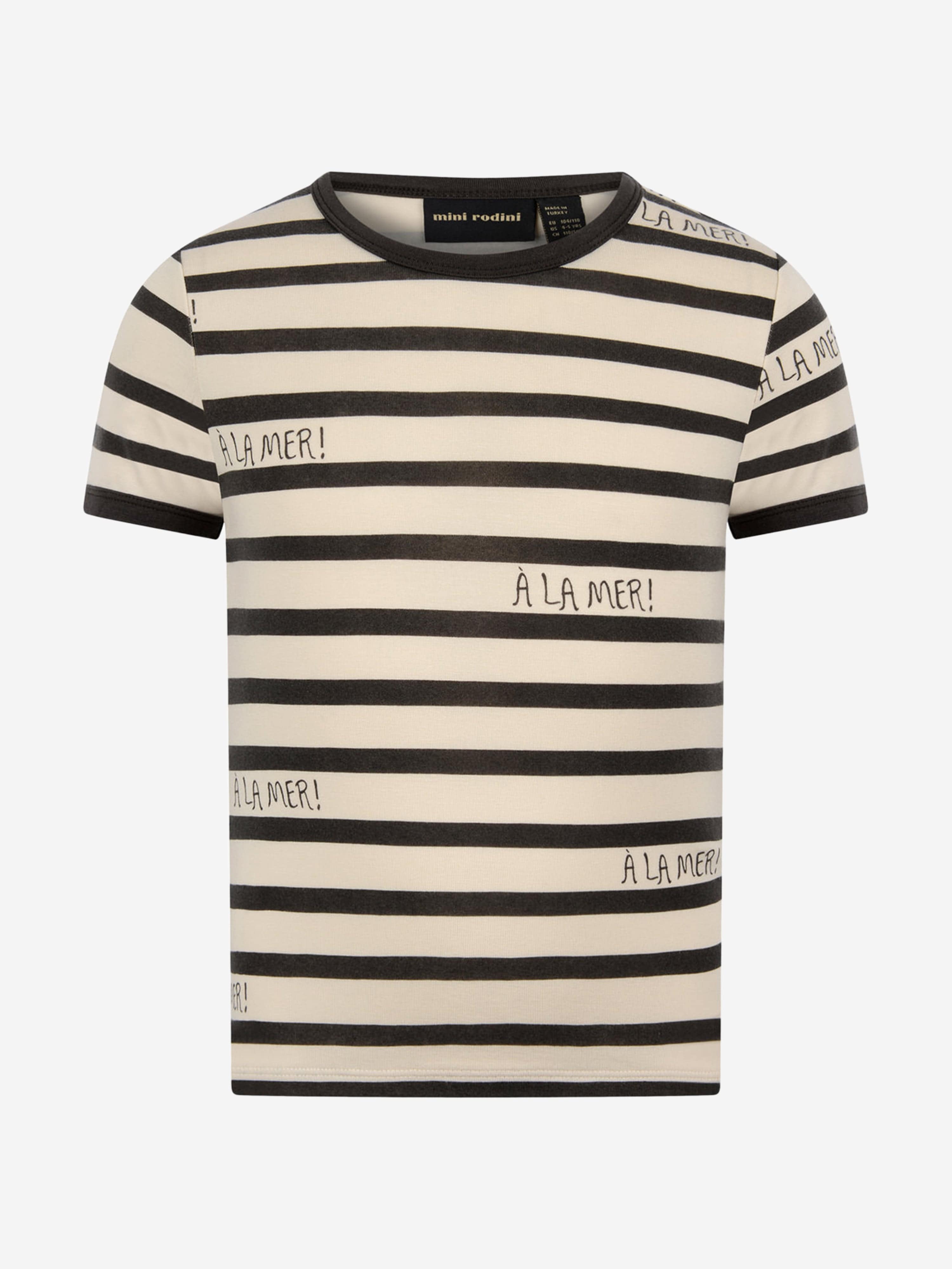Mini Rodini Kids Striped Cotton T-Shirt Outlet Marketable
