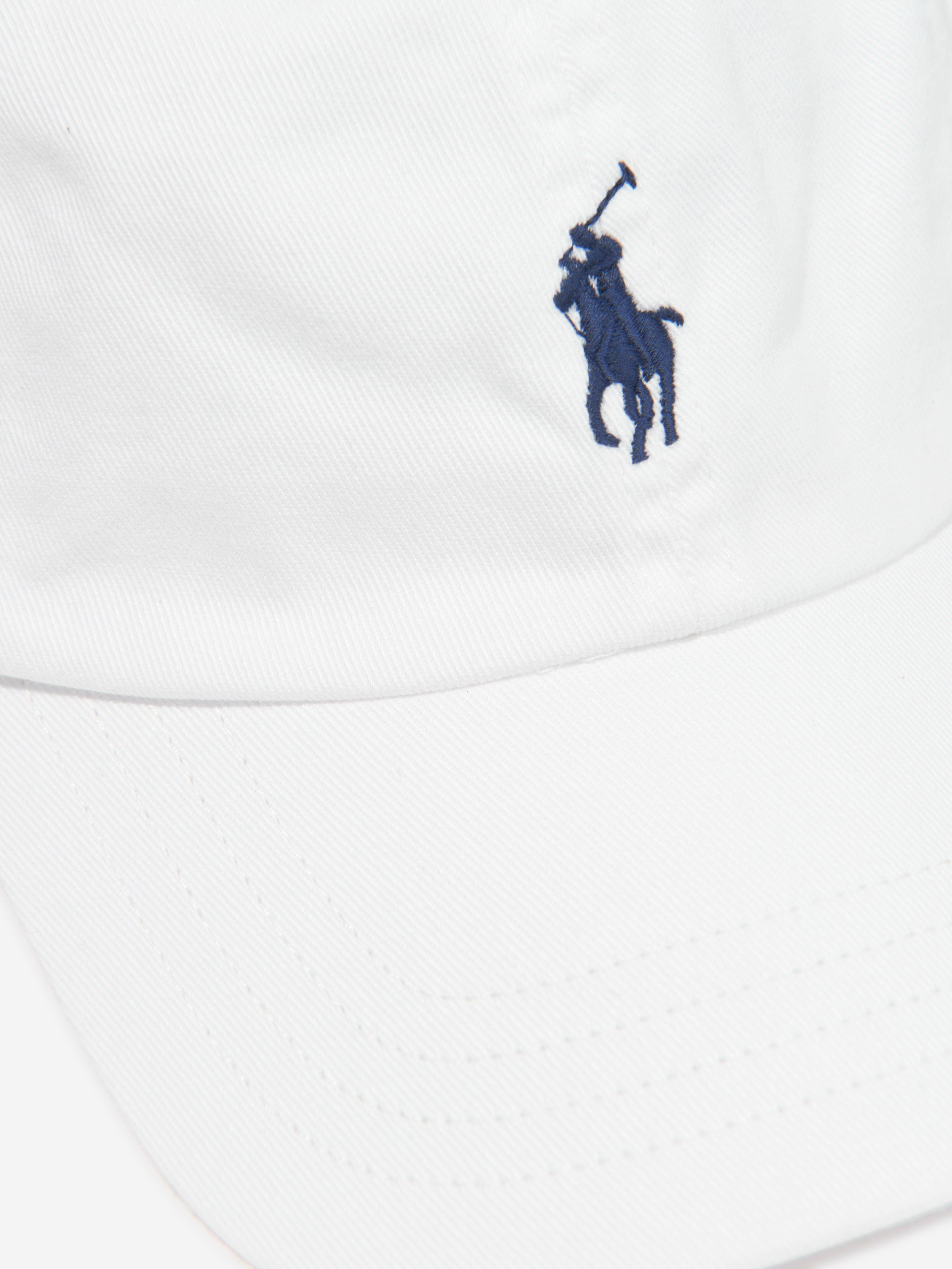 Ralph Lauren Boys Classic Cap in White Clearance Inexpensive