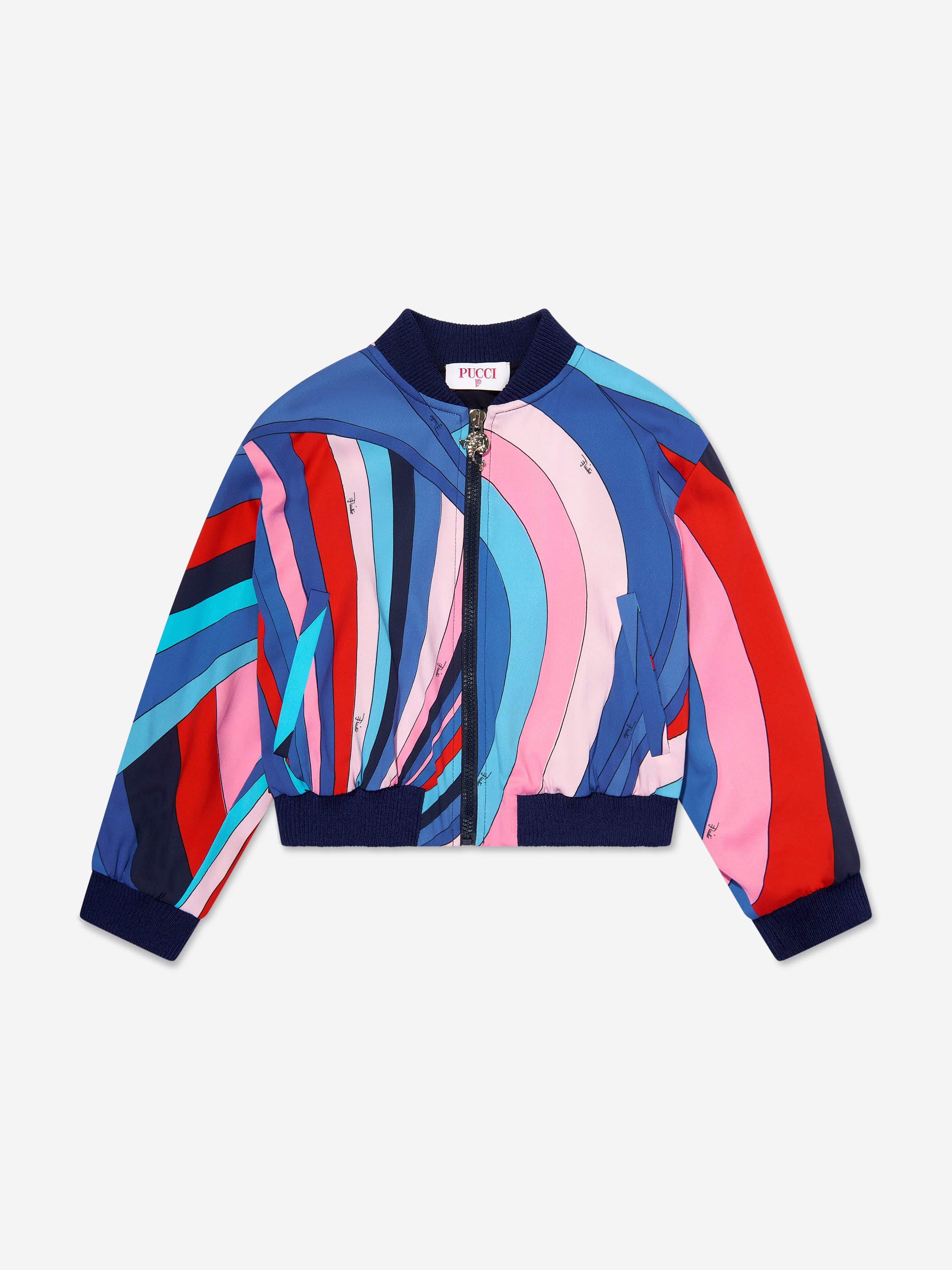 Girls Iride Print Zip Up Jacket in Multicolour Clearance Best Store To Get