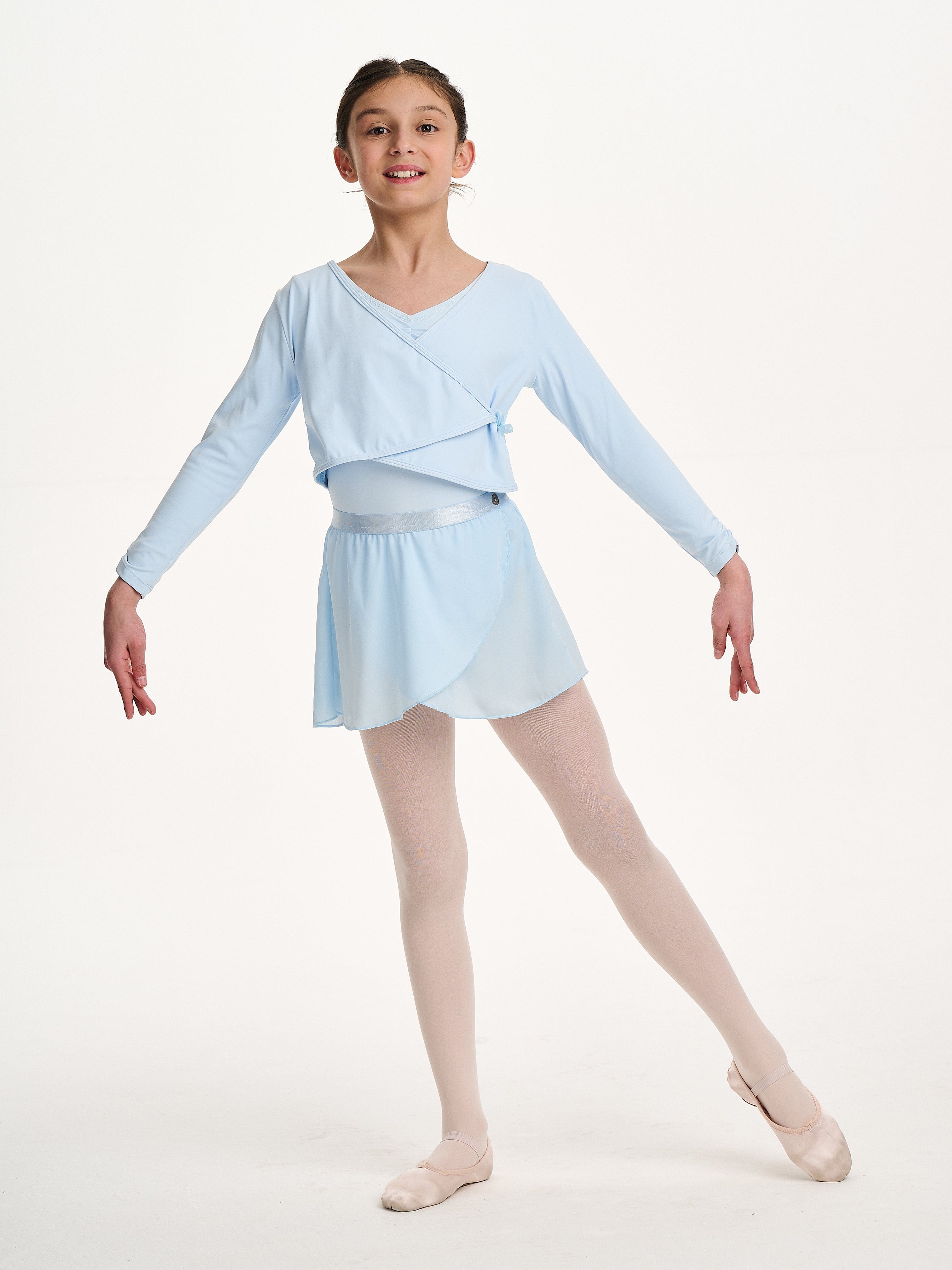 Danskin Girls Rhythm Wrap Top in Blue Buy Cheap Outlet Locations
