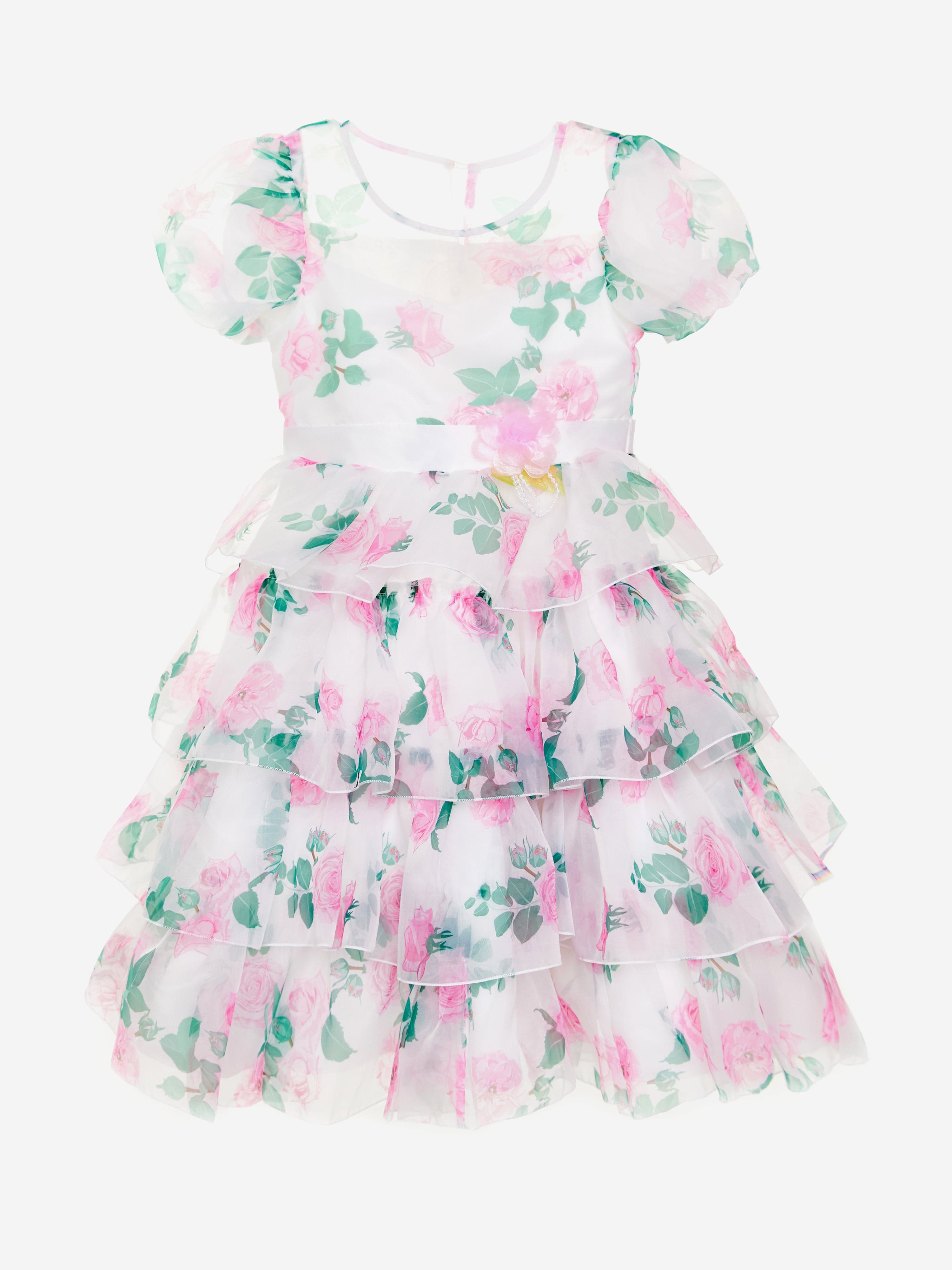 Girls Peony Princess Dress in White Cheap Explore