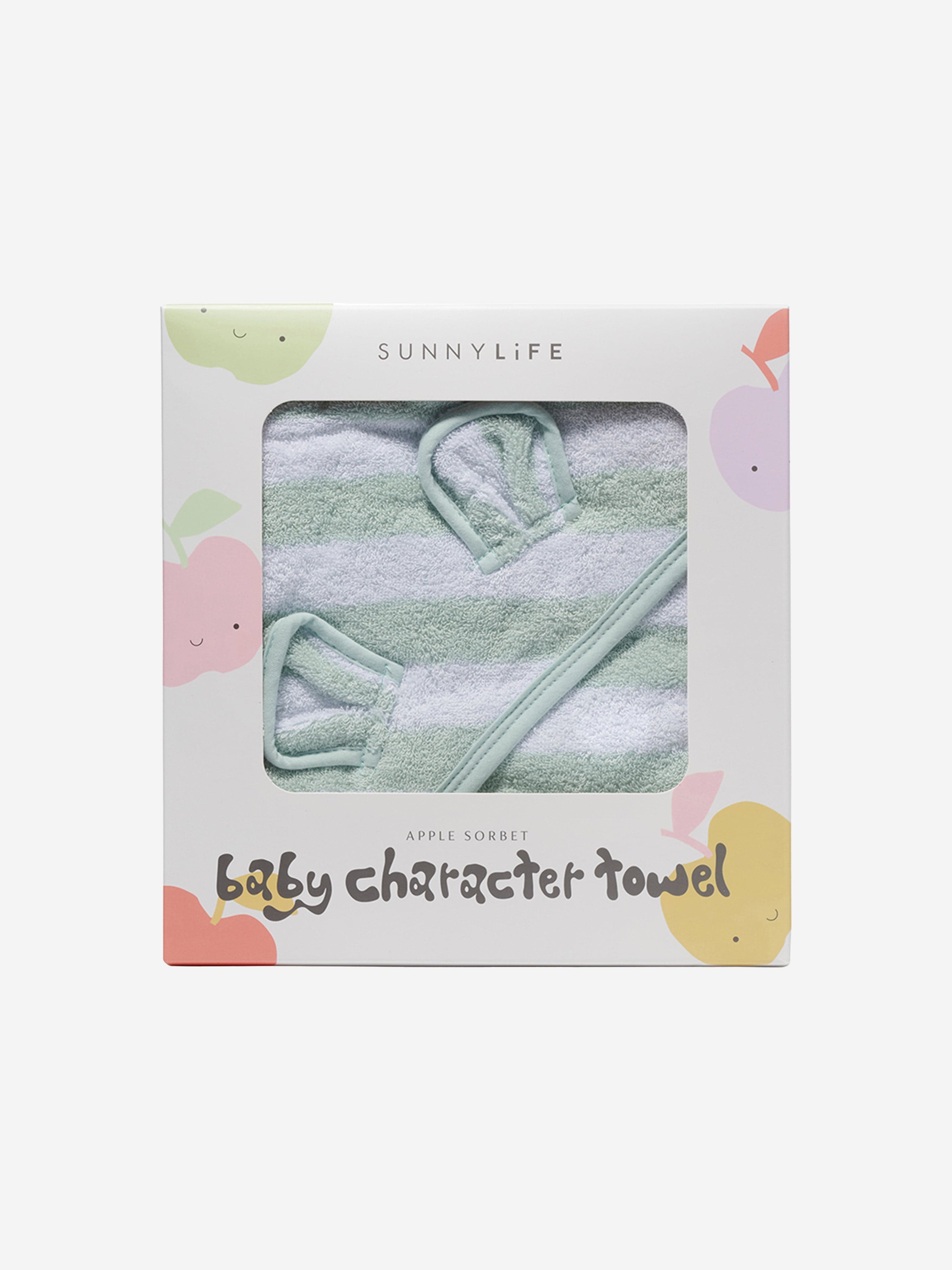 Sunnylife Baby Apple Sorbet Character Towel in Green (75cm) Store Sale Online