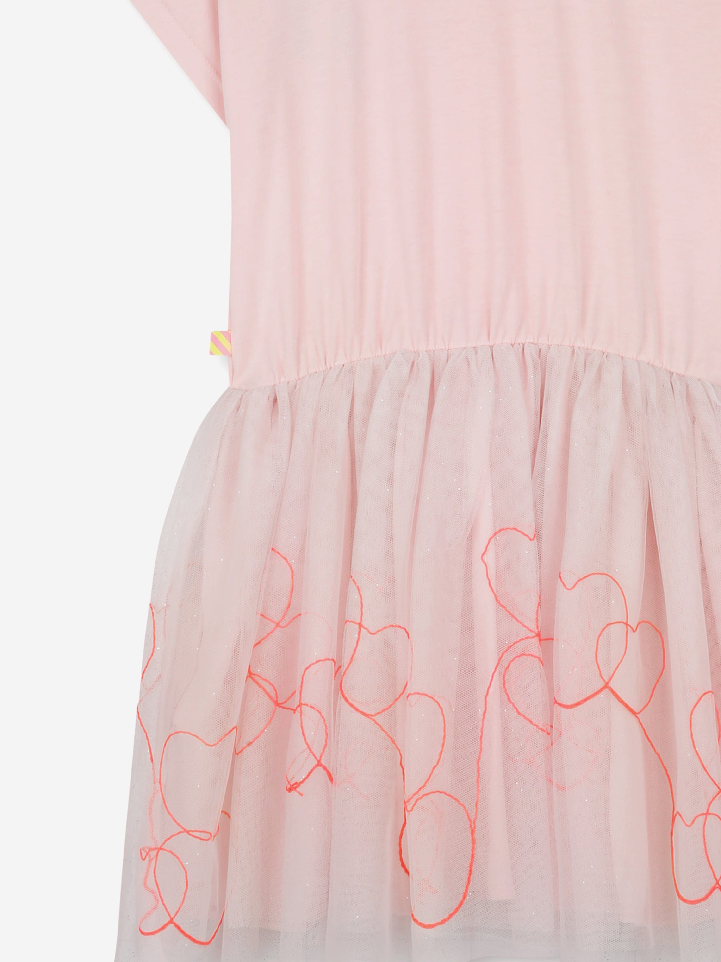 Girls Bi-material Dress in Pink 100% Guaranteed