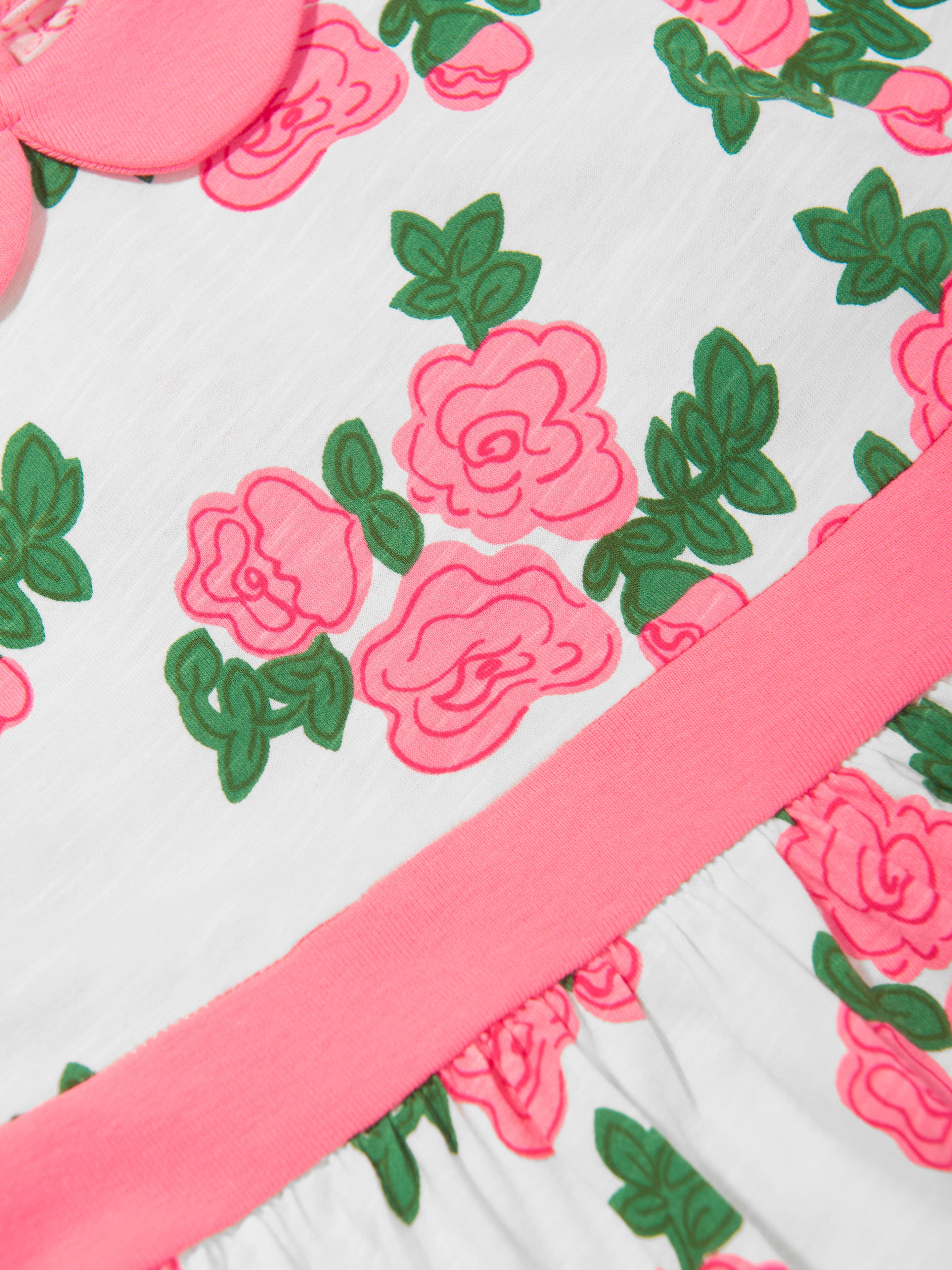 Mini Rodini Girls Rose Print Dress in Pink Free Shipping 2025 New