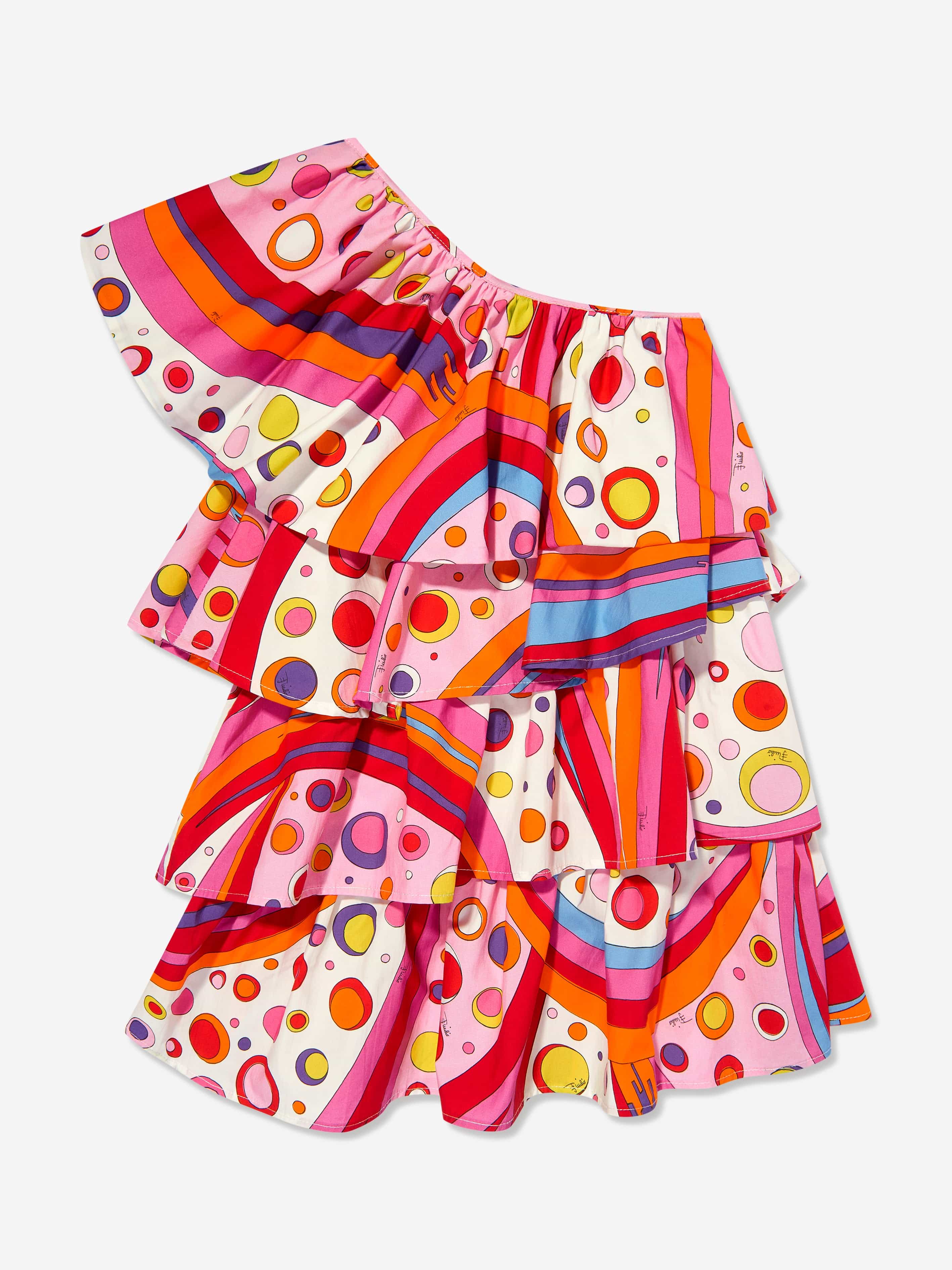 Girls Fontane Print Ruffle Dress in Multicolour Outlet Cheap Pices