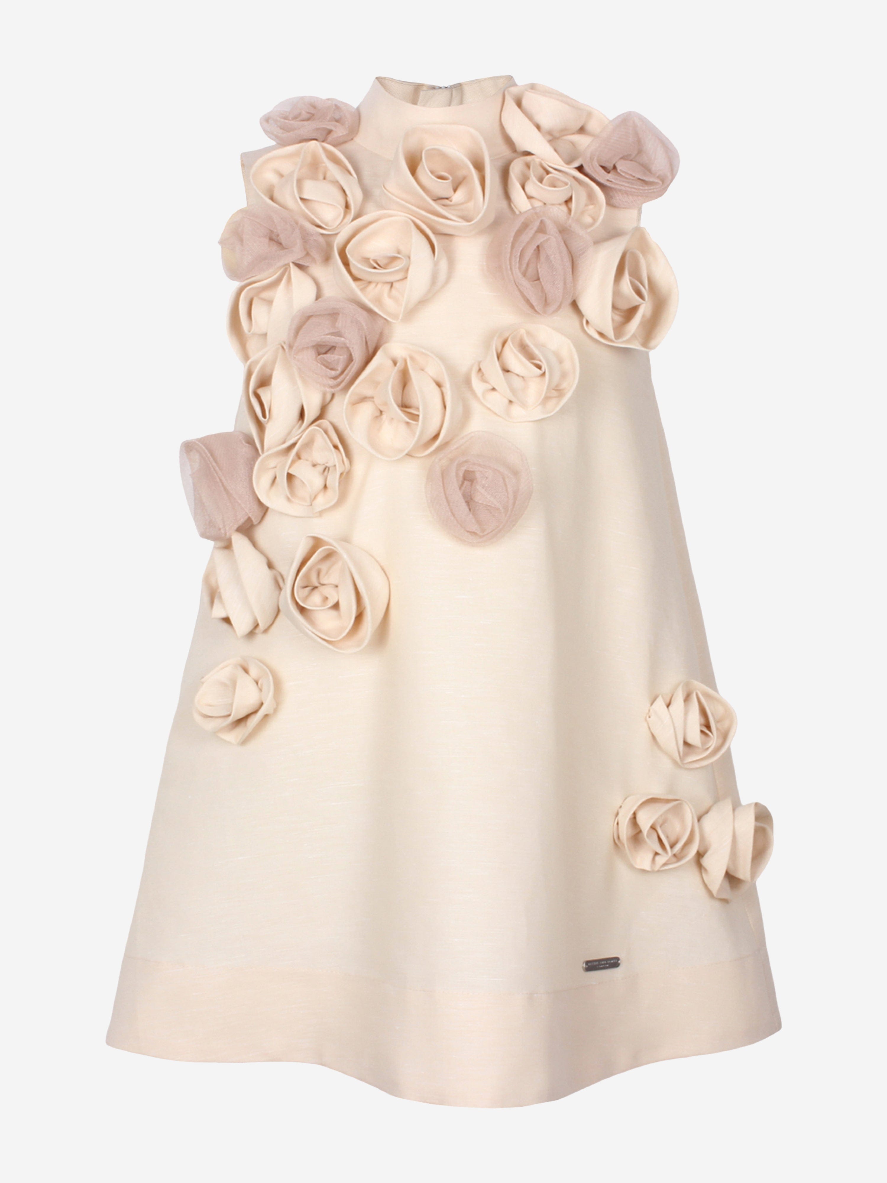 Girls Ring A Roses Dress in Beige Pictures Cheap Pice