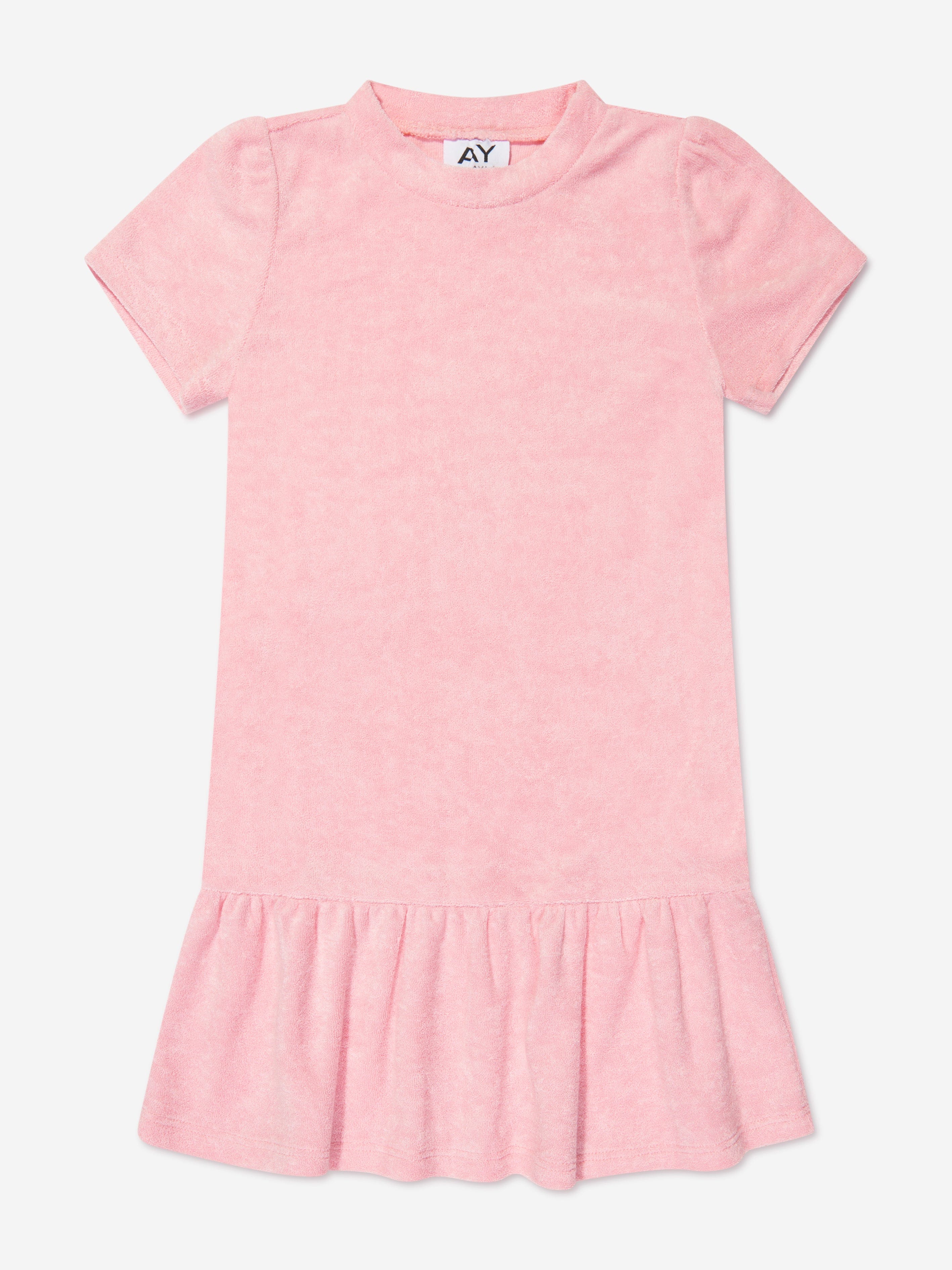 AY by AYLA Girls Towelling Mini Dress in Pink Genuine Sale Online