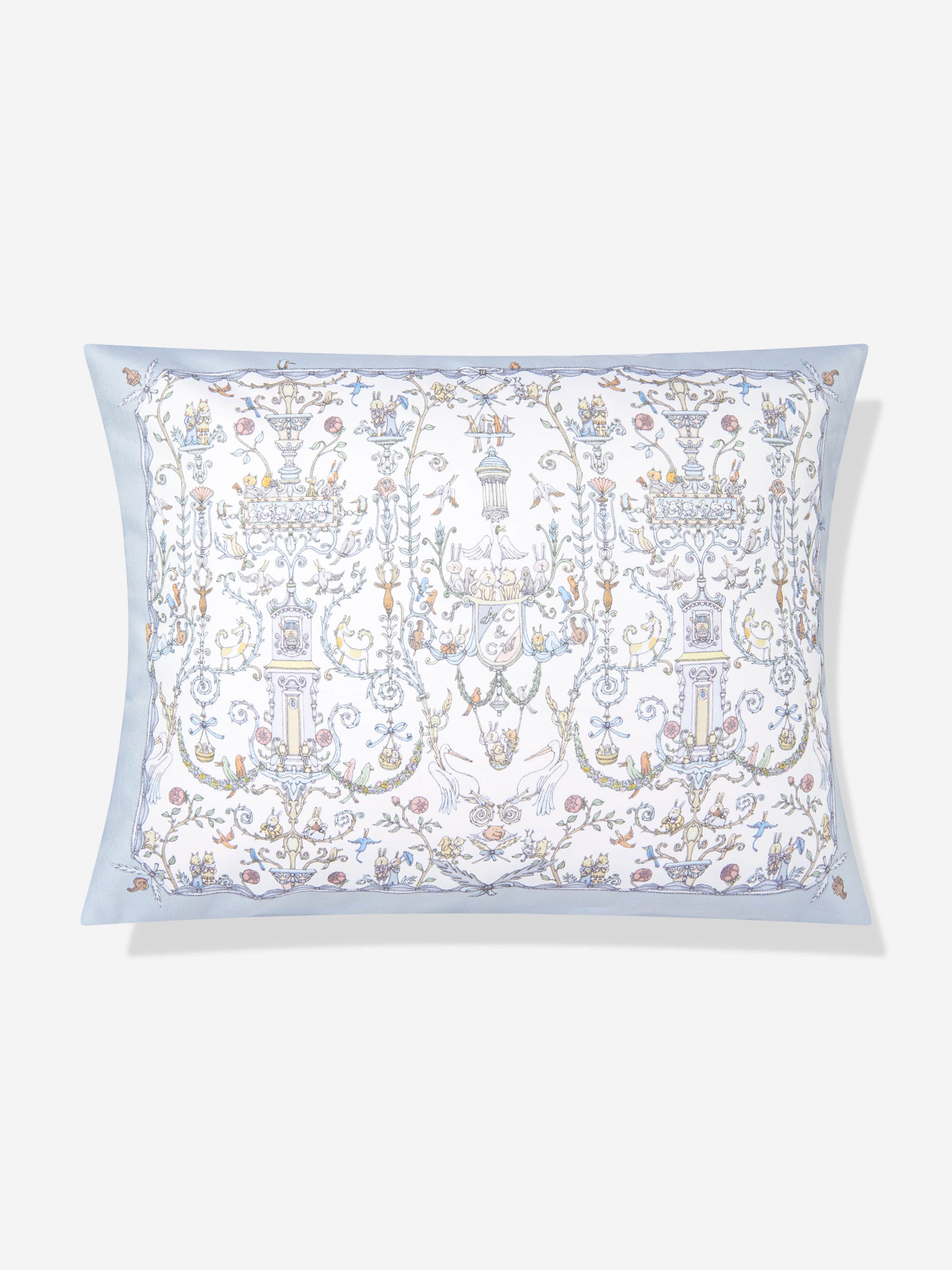 Atelier Choux Baby Boys Satin Toile De Jouy Atelier Choux & Caitlin Wilson Cushion Cover in Blue Find Great Online