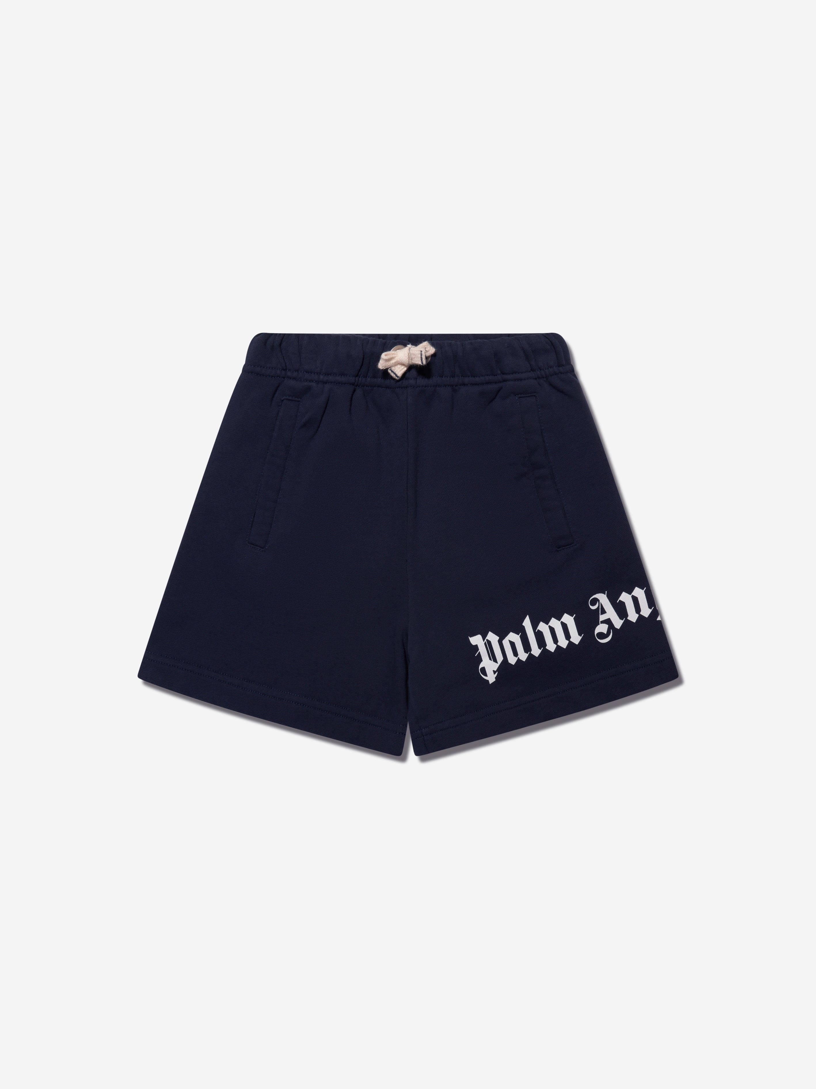 Palm Angels Boys Classic Overlogo Sweat Shorts in Navy Clearance New Arrival