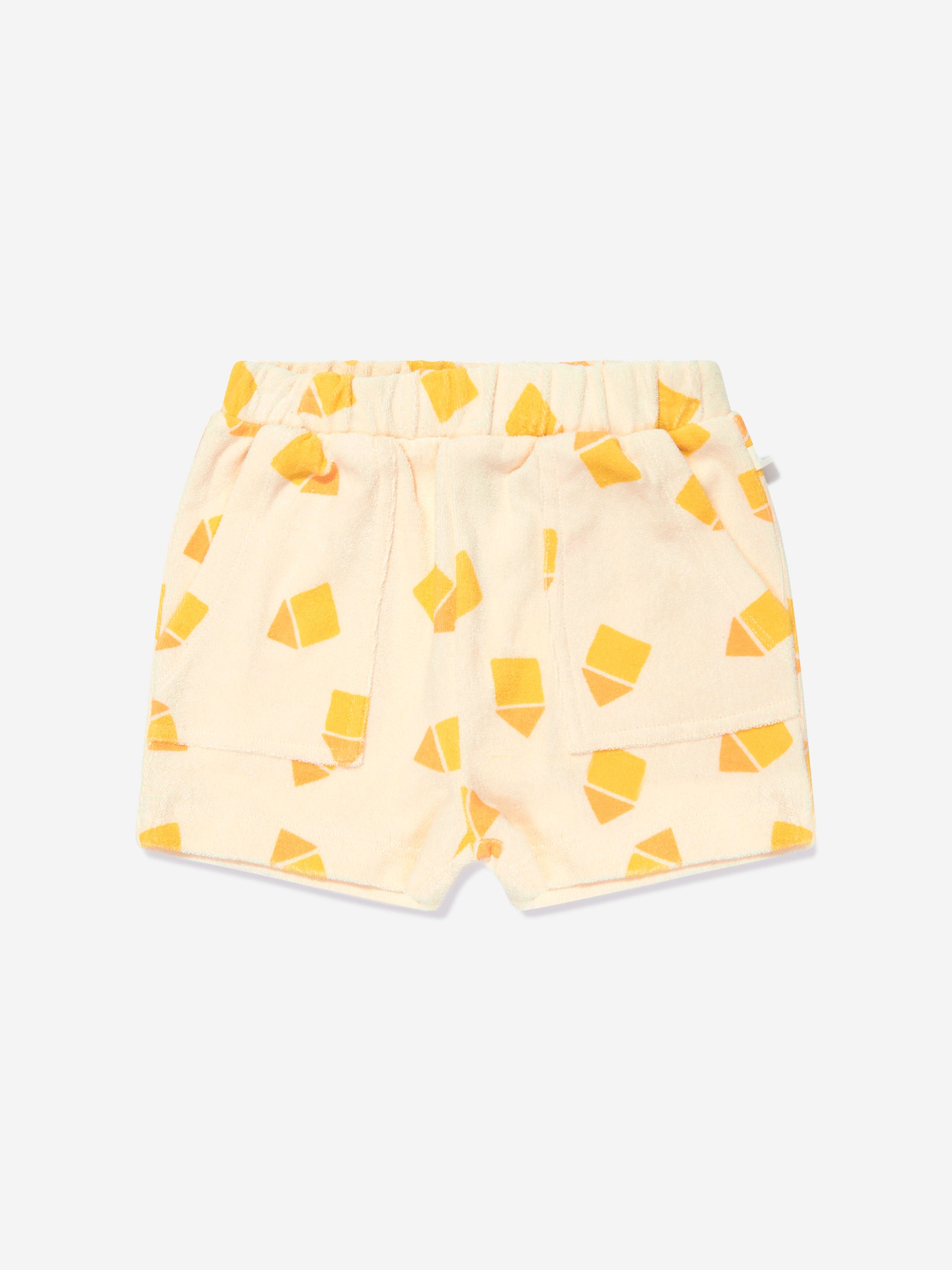 The Bonnie Mob Baby Shell And Shoreline Beach Hut Short Set in Yellow Sale Online Cheap