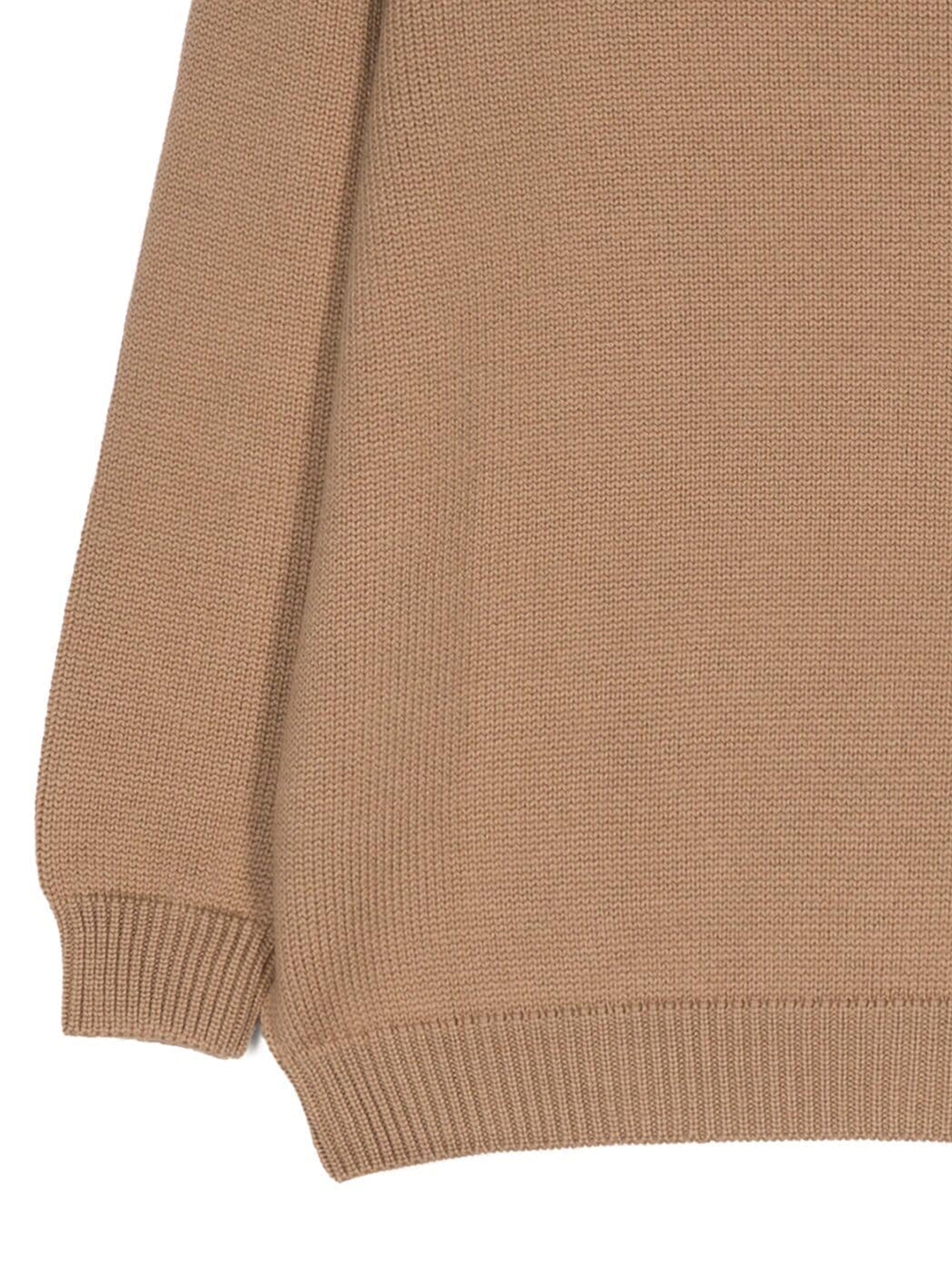 Fendi Kids Wool Knitted Logo Jumper in Brown Buy Cheap Big Sale